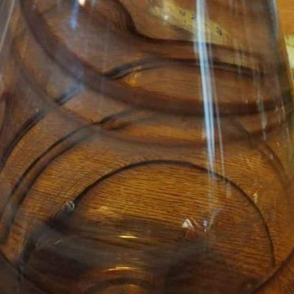 Brown Swirl Decorative Glass Vase - Picture 1 of 6